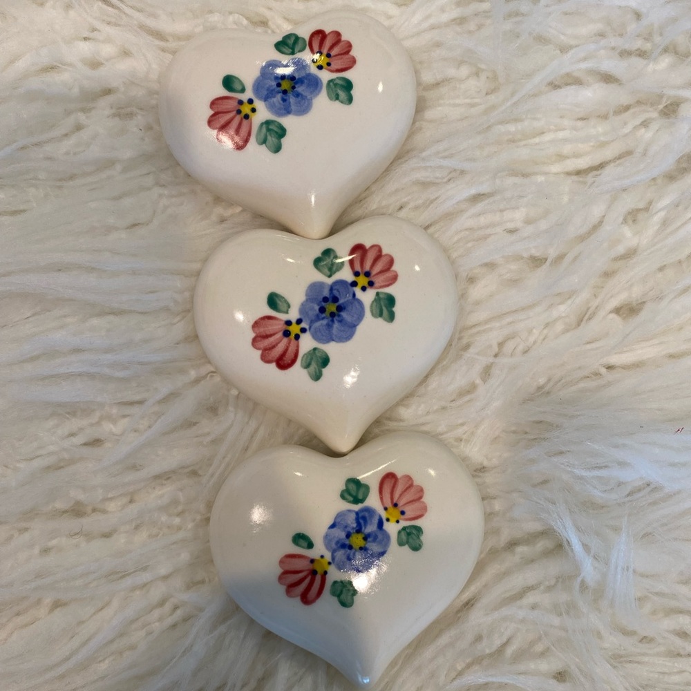 Vintage Ceramic Hearts